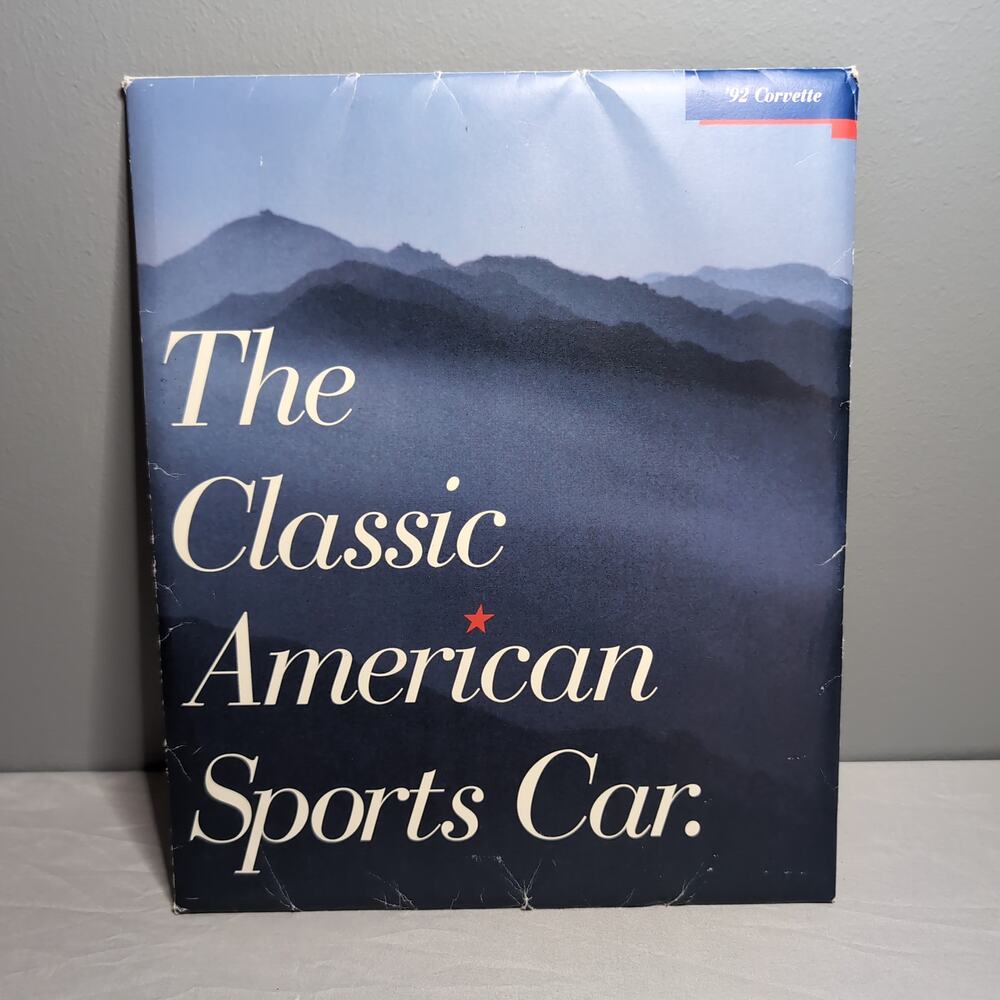 Vintage 1992 Chevrolet Corvette Deluxe Sales Brochure with Envelope